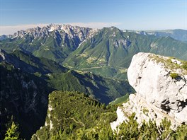 Vhled na tzv. Piccole Dolomiti