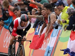 výcarský cyklista Fabian Cancellara zvítzil v olympijské asovce. (10. srpna...