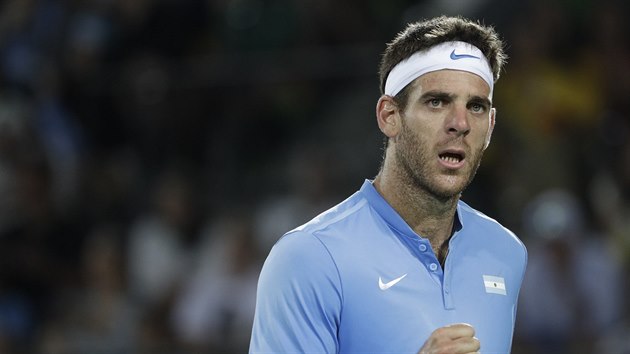 Juan Martn del Potro se hecuje v souboji o olympijsk zlato.