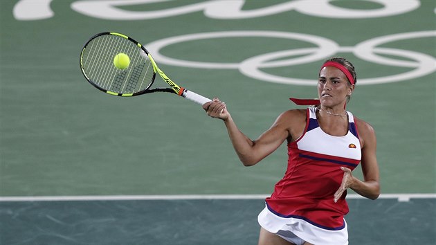 Tenista Monica Puigov z Portorika hraje ve finle olympijskch her v Riu.