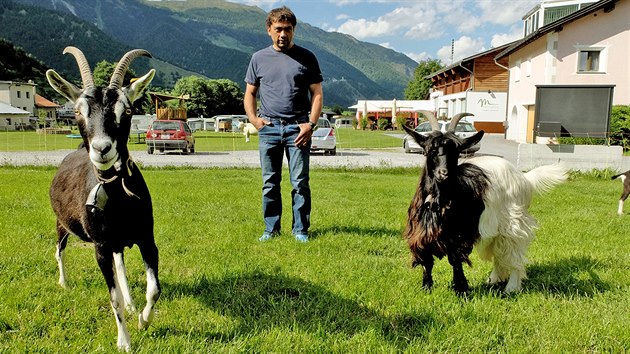 Isidor Sepp hospoda ve vcarskch Alpch na farm Puntetta.