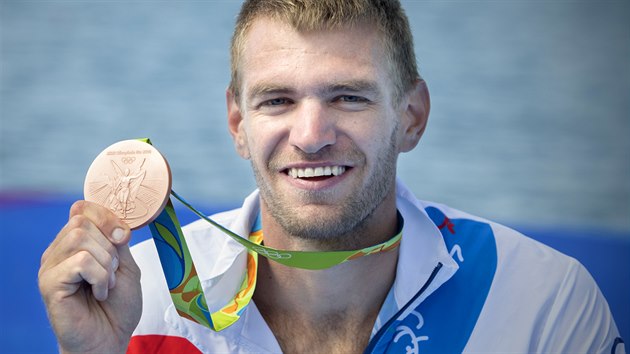 MEDAILE. Skifa Ondej Synek vybojoval v olympijskm finle bronzovou medaili. (13. srpna 2016)