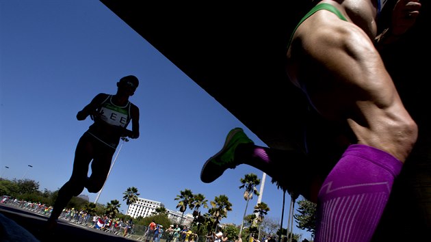 Olympijsk maraton en se bel i centrem brazilskho Ria. (14. srpna 2016)