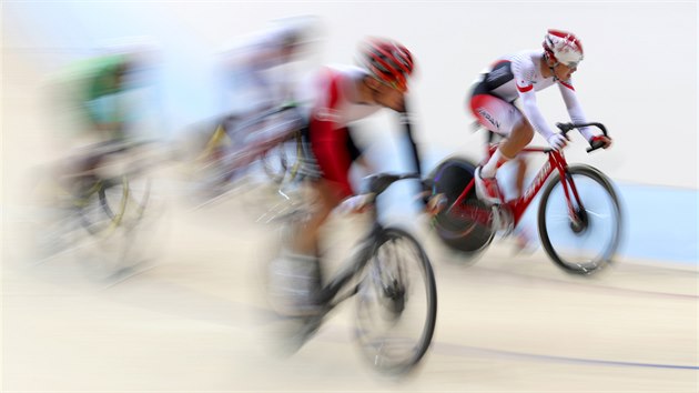 Olympijsk omnium drhovch cyklist v Riu. (14. srpna 2016)
