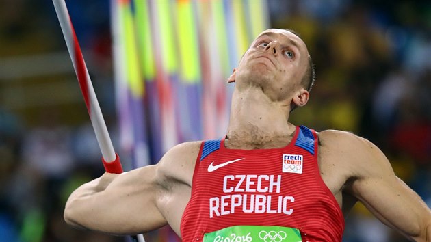 Jakub Vadlejch bhem kvalifikace na olympijskch hrch v Riu.