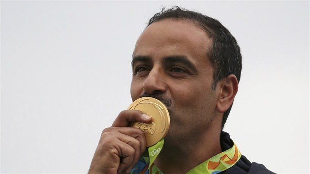 Fehad Al Dhn z Kuvajtu zskal v Riu de Janeiro  zlato ve dvojitm trapu.