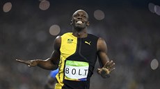 ÚSMV KRÁLE. Usain Bolt potetí za sebou vyhrál olympijskou stovku.