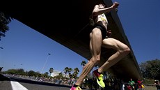 Olympijský maraton en se bel i centrem brazilského Ria. (14. srpna 2016)