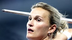 Oštěpařka Barbora Špotáková hodila v kvalifikaci druhým pokusem 64,65 m a... Oštěpařka Barbora Špotáková hodila v kvalifikaci druhým pokusem 64,65 m a...