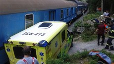 Srážka sanitky s vlakem nedalo Lipna se naštěstí obešla bez zranění. Srážka sanitky s vlakem nedalo Lipna se naštěstí obešla bez zranění.