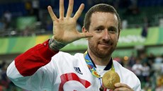 PÁTÉ ZLATO. Bradley Wiggins v Riu získal pátou zlatou medaili na olympijských...