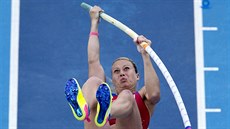 Jiřina Ptáčníková v kvalifikaci skoku o tyči na olympijských hrách v Riu. Jiřina Ptáčníková v kvalifikaci skoku o tyči na olympijských hrách v Riu.