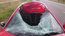 Při tragické nehodě u Týniště zemřel cyklista (17.8.2016). Při tragické nehodě u Týniště zemřel cyklista (17.8.2016).