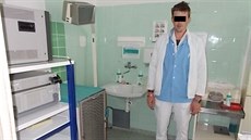Pachatel převlečený za zdravotníka na oddělení rentgenu v Mostě. Pachatel převlečený za zdravotníka na oddělení rentgenu v Mostě.