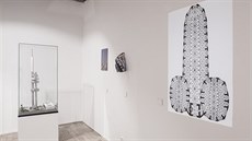 Pohled do instalace: Žižkovský vysílač 1985 - 1992, Václav Aulický. Repro: The... Pohled do instalace: Žižkovský vysílač 1985 - 1992, Václav Aulický. Repro: The...