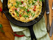 Omeleta s chilli papričkami Omeleta s chilli papričkami