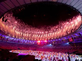 Snímek ze zahajovacího ceremoniálu.