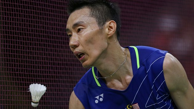 Badmintonista Lee Chong Wei z Malajsie ve finle olympijskho turnaje v Rio de...