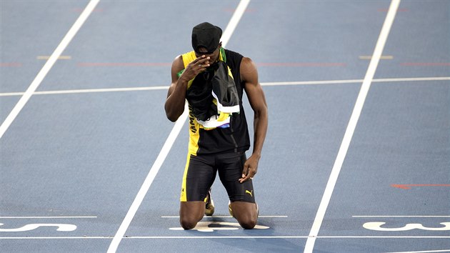 ZLAT USAIN. Usain Bolt po tafet na 4x100 metr v Riu