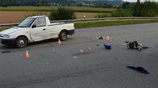 Sobotní nehodu na Blanensku nepeil mladý motorká (20. srpna 2016)
