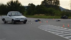 Sobotní nehodu na Blanensku nepeil mladý motorká (20. srpna 2016)