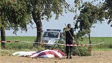 U Rybného na Jihlavsku se zabil paraglidista (28. srpna 2016). U Rybného na Jihlavsku se zabil paraglidista (28. srpna 2016).