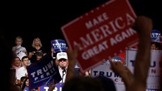 Donald Trump uspoádal pedvolební mítink v Michiganu (19. srpna 2016)