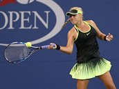 Sofia Keninov vrac der esk tenisky Karolny Plkov v prvnm kole US Open.