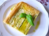 Foccacia s cuketou Foccacia s cuketou