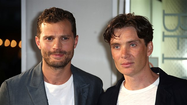 Jamie Dornan a Cillian Murphy na britsk premie filmu Anthropoid (Londn, 30. srpna 2016)