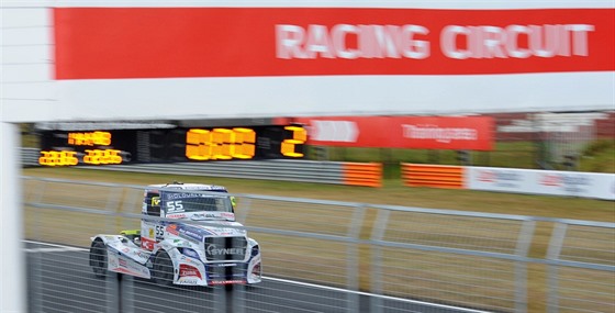 Adam Lacko bhem loské Czech Truck Prix v Most.