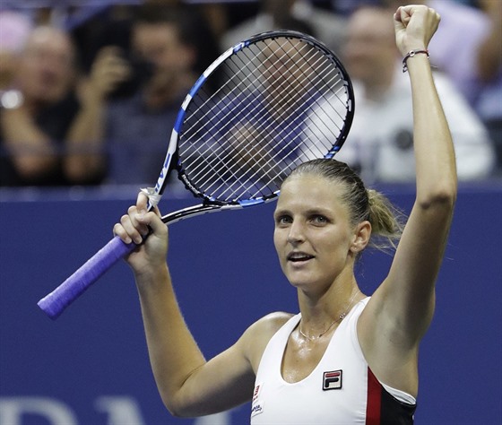 Karolína Plíková slaví postup do finále US Open, v semifinále si ve dvou...