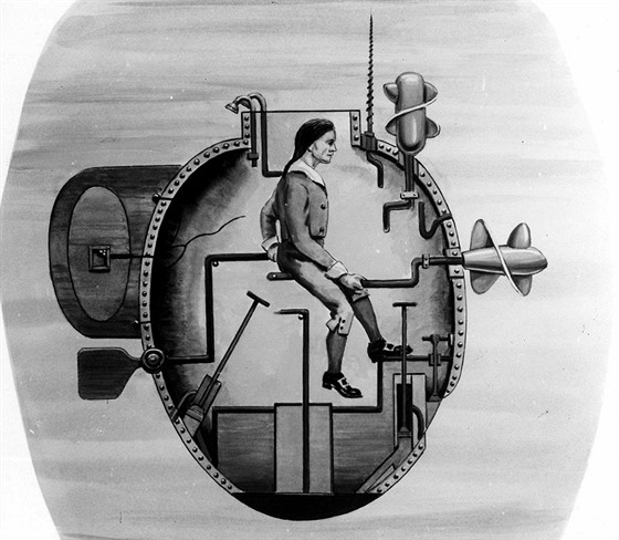 Ponorka Turtle na výtvarném díle z 19. století