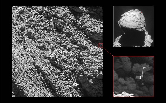 Pistávací modul Philae nalezen