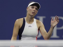 Gesto zmaru. Caroline Wozniack prohrla v semifinle US Open s Angelique...