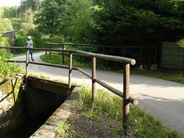 Labsk stezka v Hostinnm cyklisty pekvap prudkm eskem a auty zahrdk.