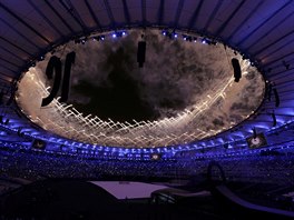 Momentka ze slavnostního zahájení paralympiády v Riu