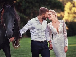 André Reinders a Hana Malíková se vzali 27. srpna 2016.
