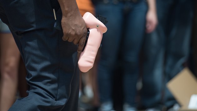 Dilda msto bouchaek. Protest texaskch student proti noen zbran na univerzitn pd (23. srpna 2016)