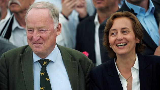 Mstopedsedov strany AfD Alexander Gauland a Beatrix von Storch (4.9.2016).