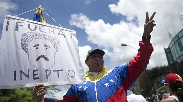 Pes milion lid z cel Venezuely demonstrovalo za odvoln prezidenta Nicolse Madura (1. 9. 2016)