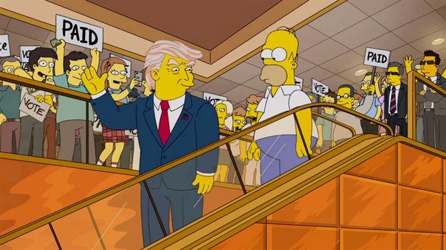 Donald Trump v serilu Simpsonovi