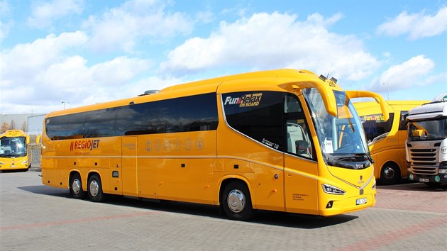 RegioJet letos rozil flotilu o nov autobusy Scania Irizar i8