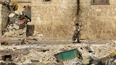 Civilisté, kteí zstali v Aleppu. (1.9. 2016)