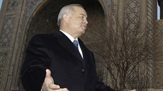 Uzbecký prezident Islam Karimov v Samarkandu (1. ledna 2016)