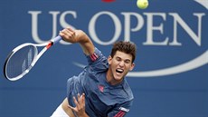 Rakouský tenista Dominic Thiem v zápase třetího kola US Open proti Španělovi... Rakouský tenista Dominic Thiem v zápase třetího kola US Open proti Španělovi...