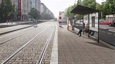 Nástupní ostrůvky IPR na zastávce Olšanské hřbitovy rozšířil. Díky tomu bude... Nástupní ostrůvky IPR na zastávce Olšanské hřbitovy rozšířil. Díky tomu bude...