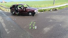 Pi sráce kody Felicie s Volkswagenem Passat na Znojemsku zemela...