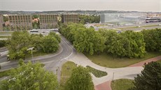 Vizualizace rozměrů plánovaných staveb na Letné. Vizualizace rozměrů plánovaných staveb na Letné.