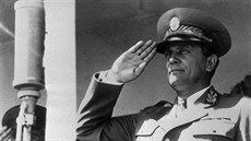 Jugoslávský prezident Josip Broz Tito (na snímku). Tebían Karel Obrlík se s...